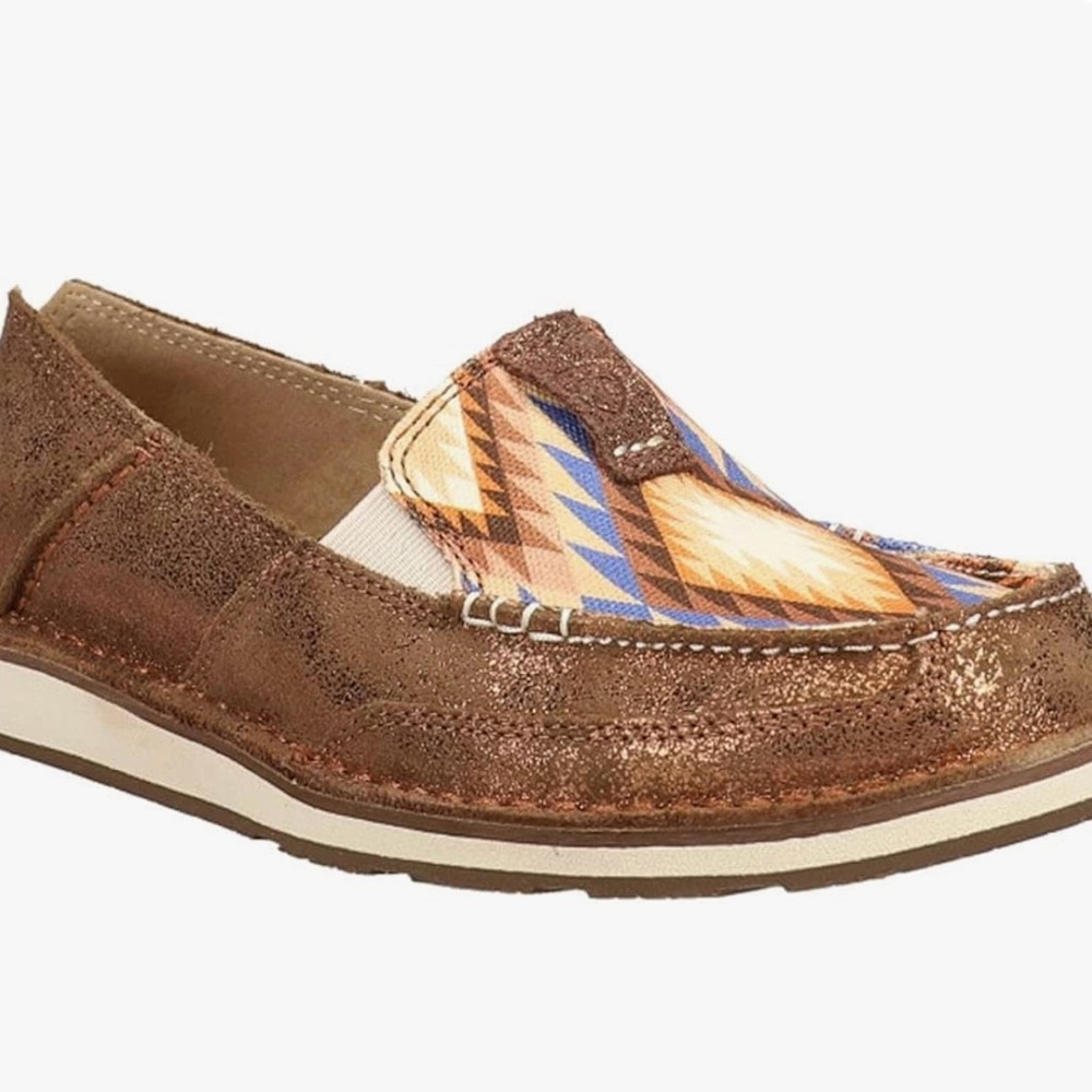 Ariat Cruiser boat shoes- metallic bronze women’s size 9
